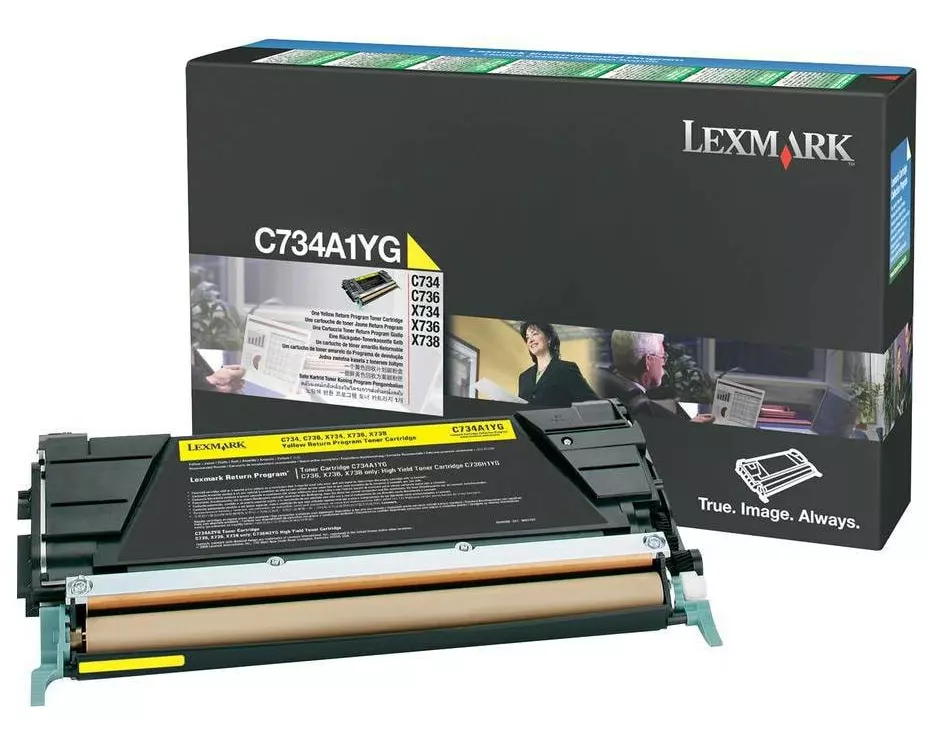 Lexmark Toner C734A1YG Yellow