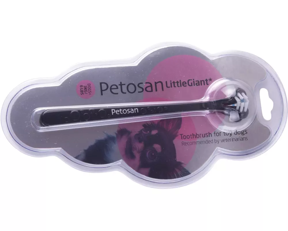 Petosan Hunde-Zahnbürste LittleGiant für Hunde & Katzen