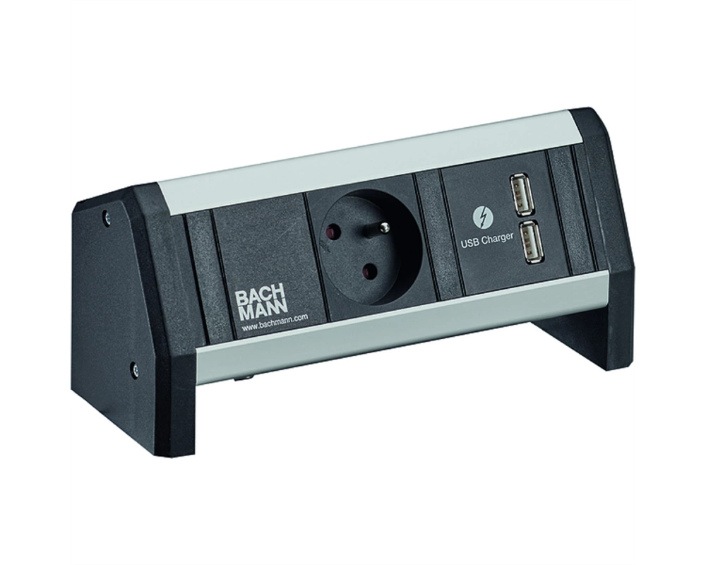 BACHMANN DESK 1xUTE 1xUSB Charger Strom GST18