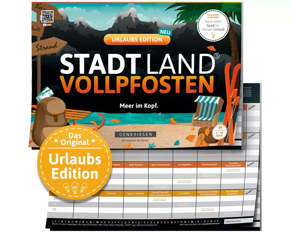 DENKRIESEN - STADT LAND VOLLPFOSTEN - URLAUBS EDITION - "Meer im Kopf." - A4