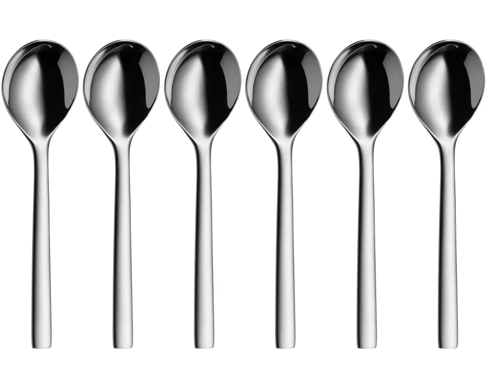 WMF Suppenlöffel Nuova 6 Stück, Silber
