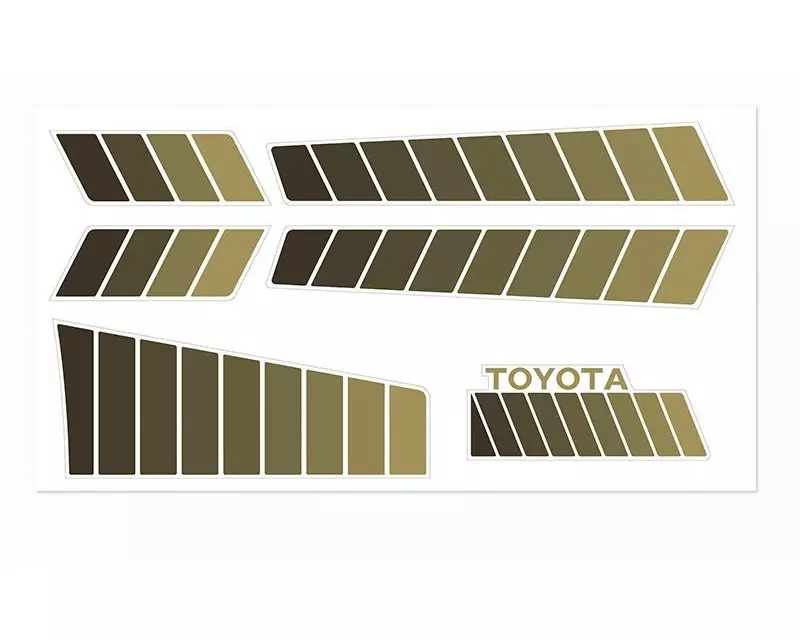 RC4WD Aufkleber für Toyota 84–85 - Braun