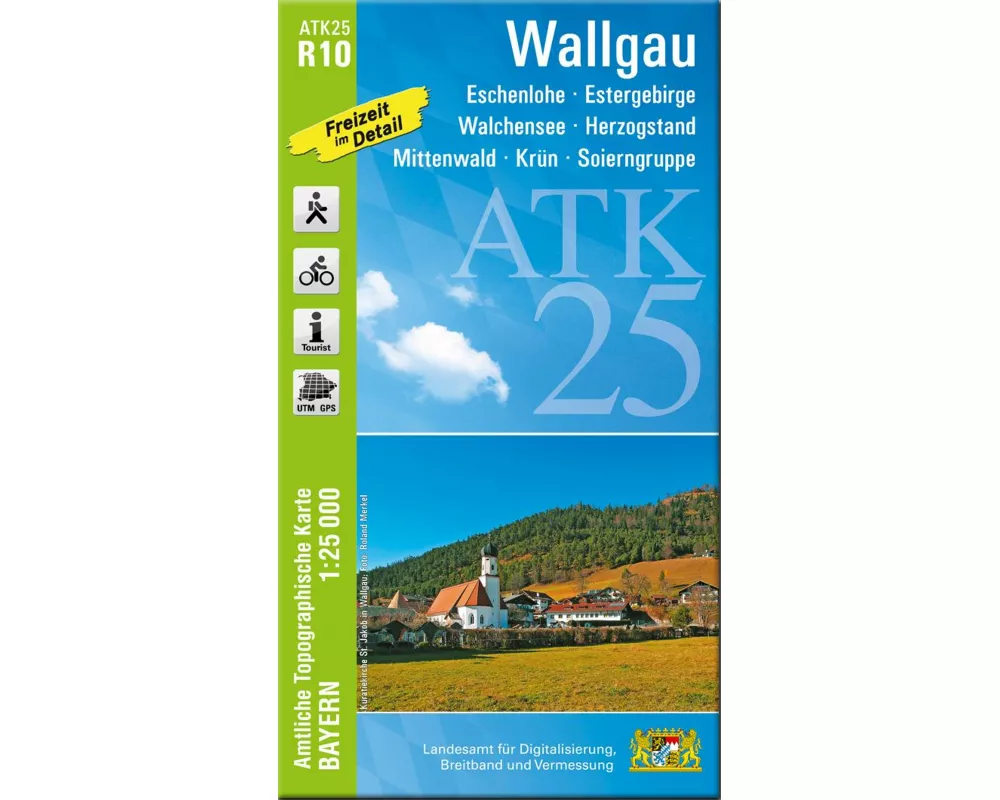 ATK25-R10 Wallgau (Amtliche Topographische Karte 1:25000)