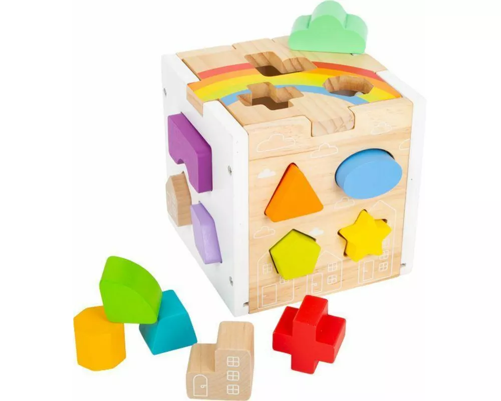 Steckwürfel Regenbogen