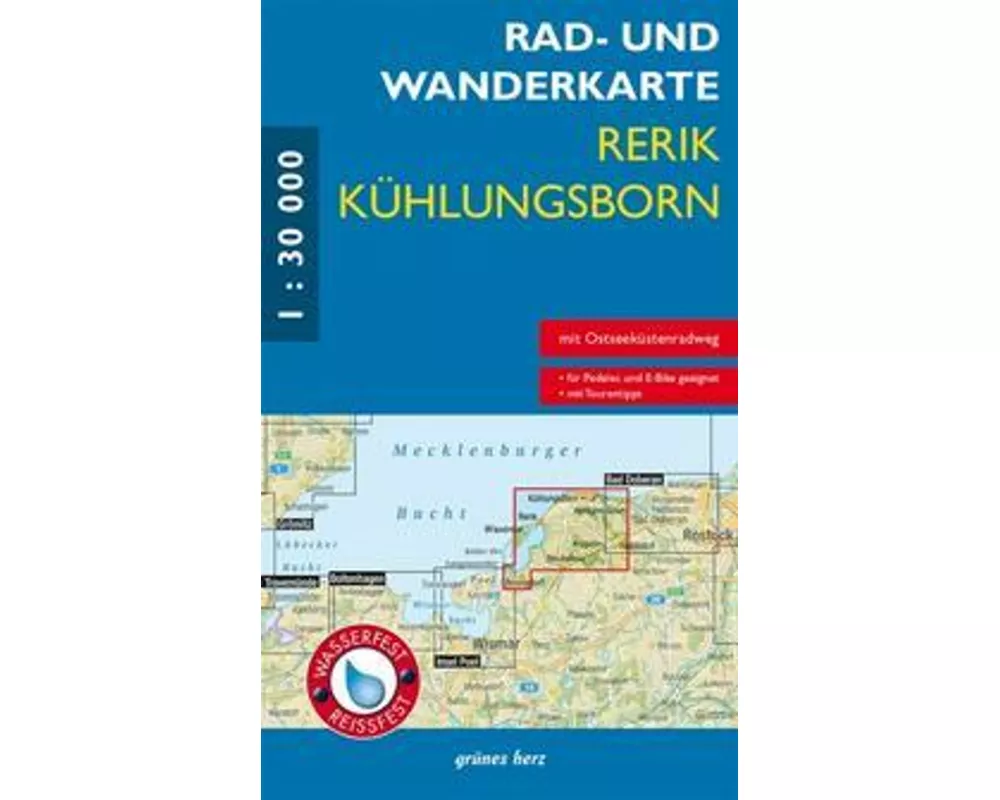 Rad- und Wanderkarte Rerik/Kühlungsborn
