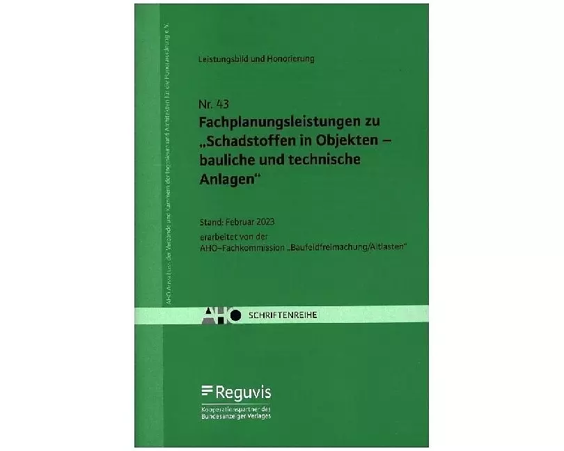 Fachplanungsleistungen zu "Schadstoffen in Objekten - bauliche und technische Anlagen"