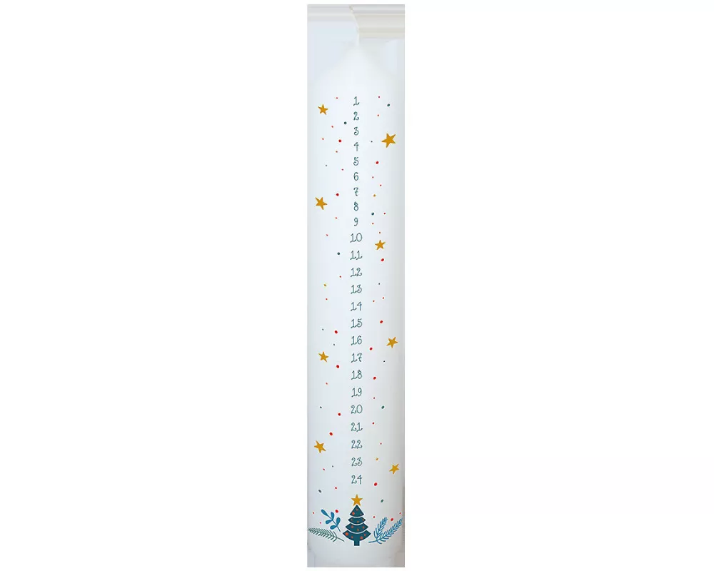 Adventskalenderkerze Tannenzweig