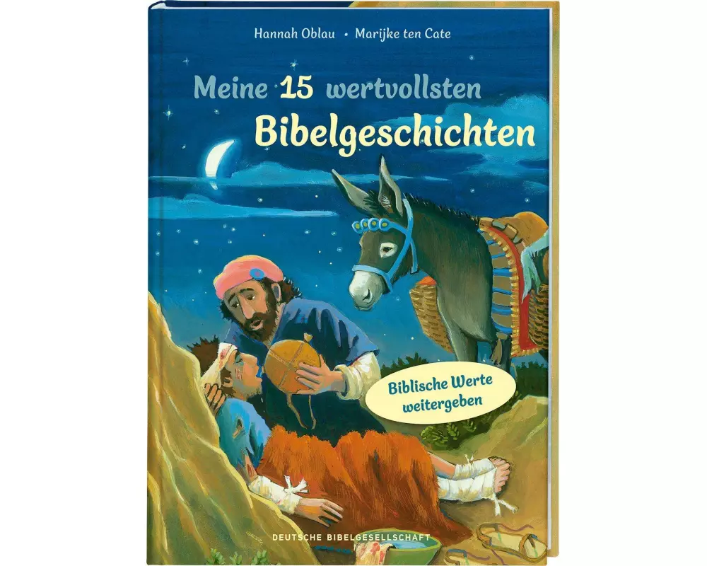 Meine 15 wertvollsten Bibelgeschichten. Liebevoll illustriertes Vorlesebuch ab 5 Jahren: Kindern biblische Werte weitergeben und erklären. Mit Tipps f
