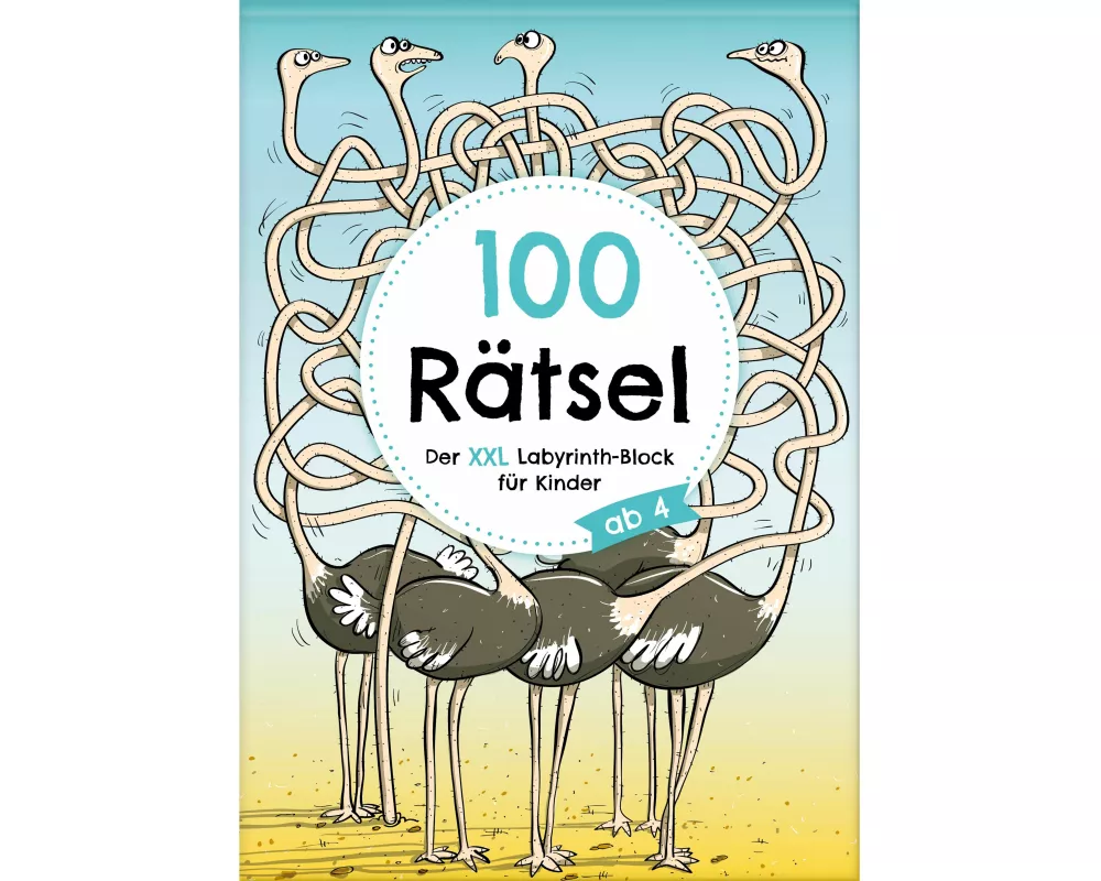 100 Rätsel: Der XXL Labyrinth-Block für Kinder ab 4