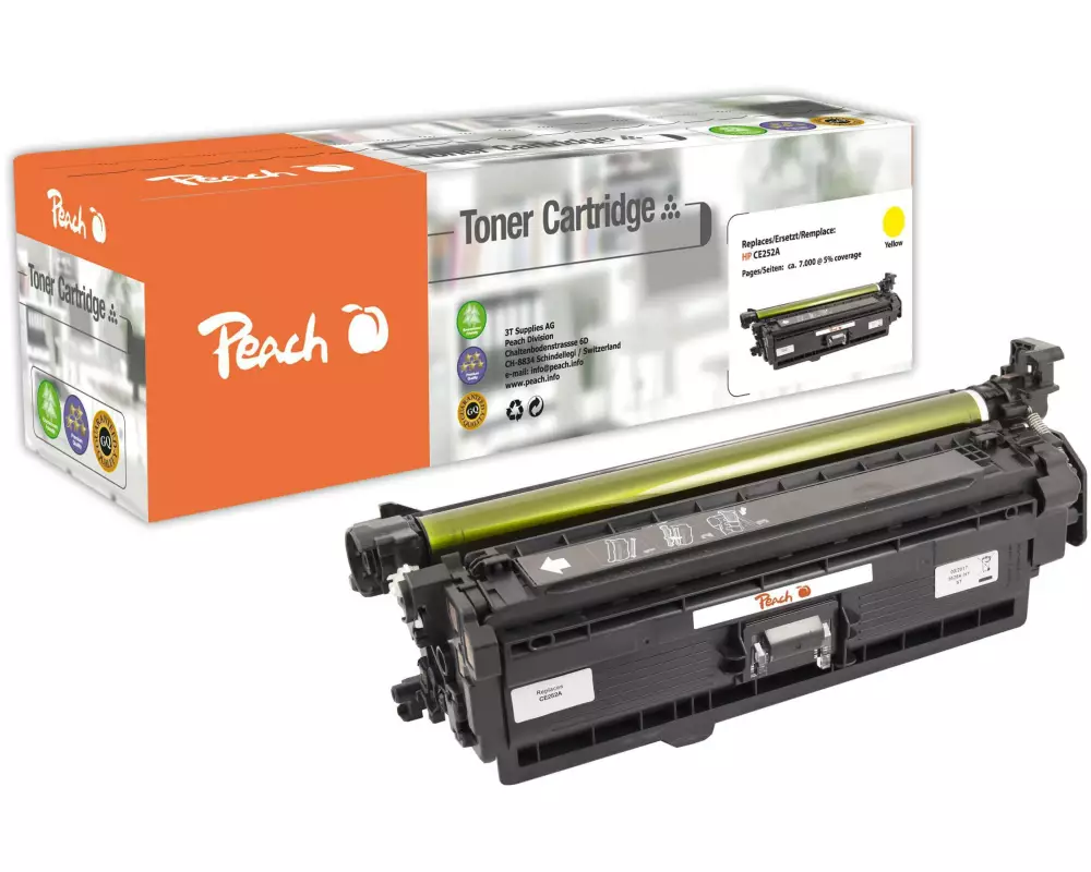 Peach Toner HP Nr. 504A (CE252A) Yellow