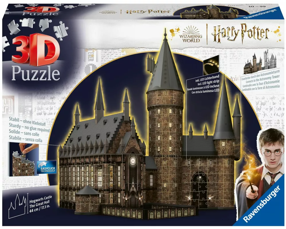 3D Puzzle Hogwarts Schloss - Die Große Halle - Night Edition
