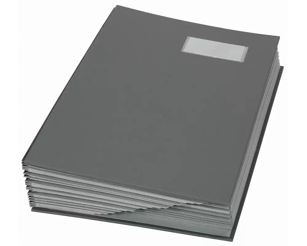 Biella Unterschriftenmappe A4 20-teilig, Grau