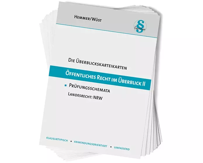 Überblickskarteikarten Öffentliches Recht im Überblick II - NRW