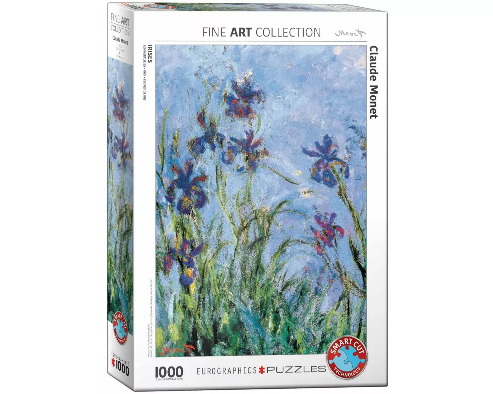Puzzle 1000 Teile - Monet C: Irises by Monet (Detail)