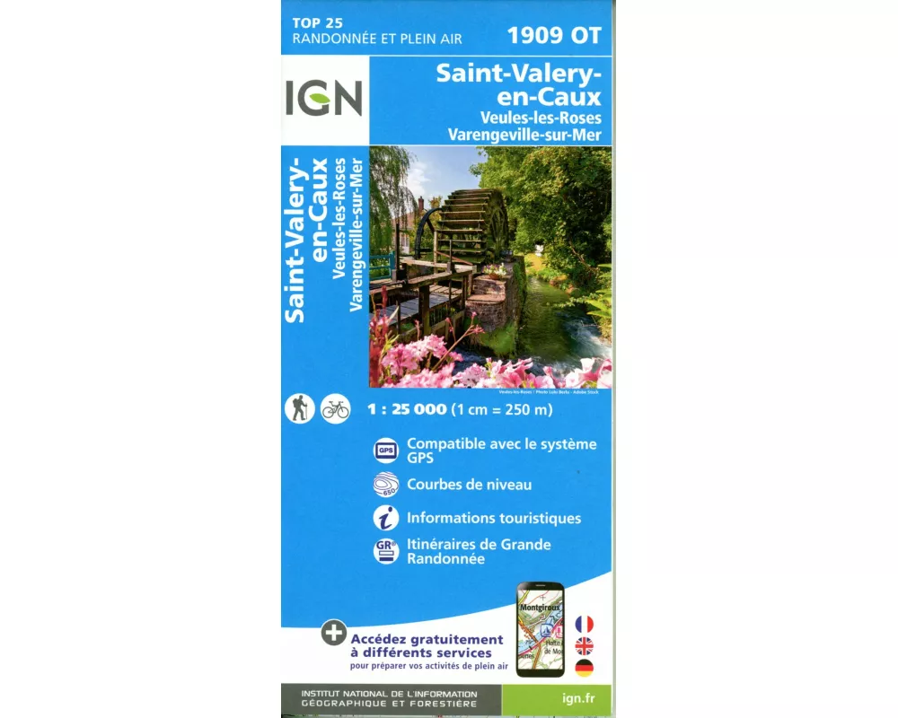 Staint-Valery-en-Caux - Veules-les-Roses 1:25 000