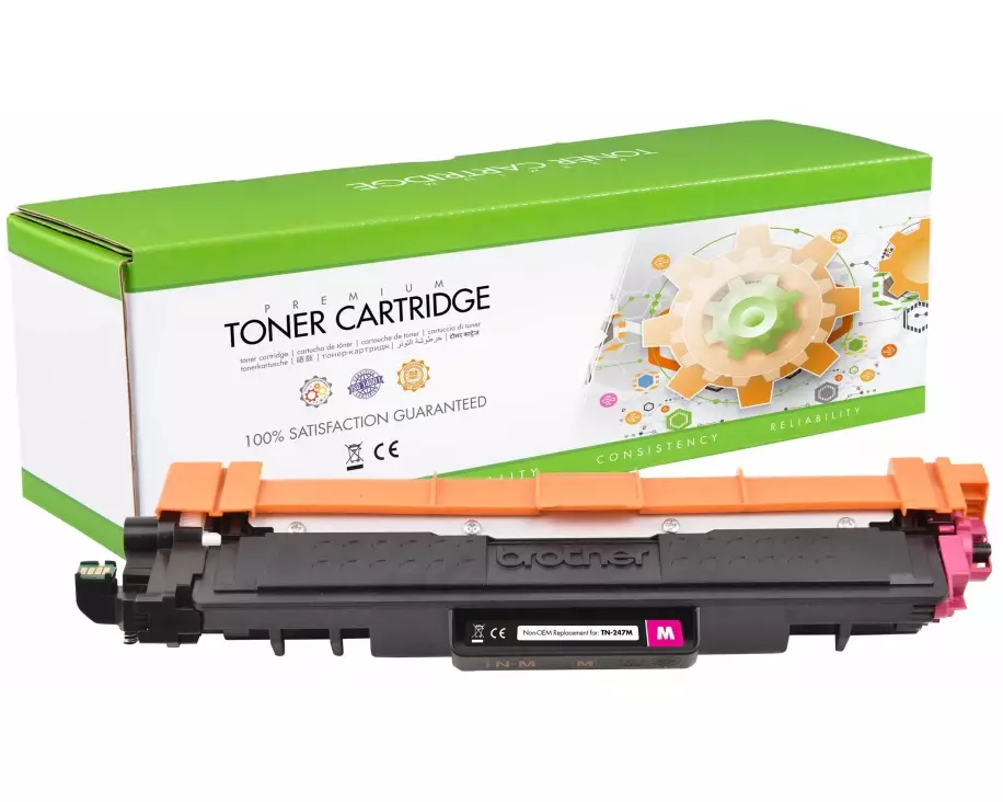 STATIC Toner cartridge compatible with Brother TN-247M magenta remanufactured 2.300 pages