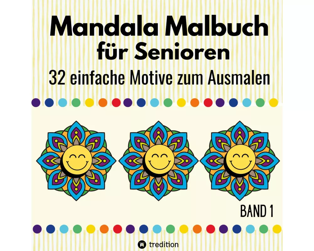 Mandala Malbuch für Senioren 32 einfache Motive zum Ausmalen Fördert Entspannung, Feinmotorik und Gehirntraining Erwachsene, Demenzpatienten Weihnacht