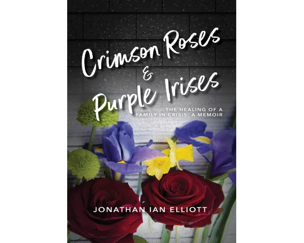 Crimson Roses & Purple Irises