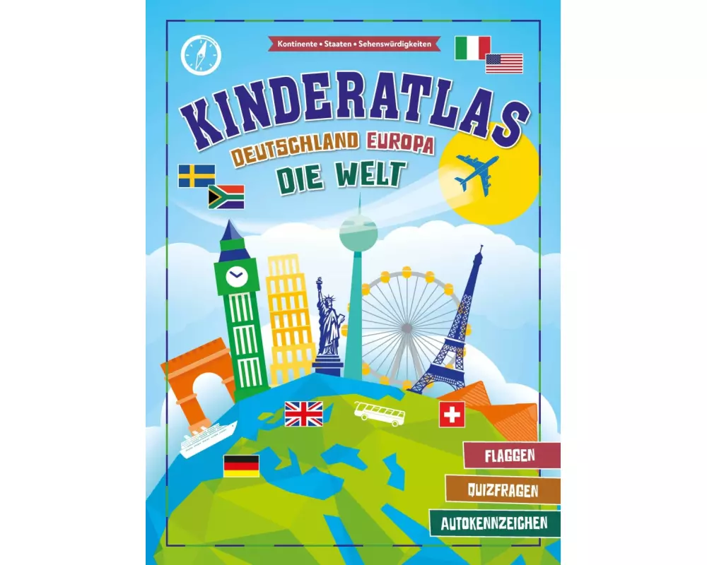 Kinderatlas Deutschland, Europa, die Welt