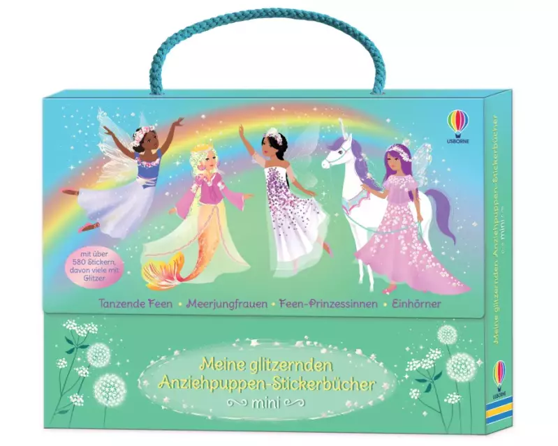 Meine glitzernden Anziehpuppen-Stickerbücher mini