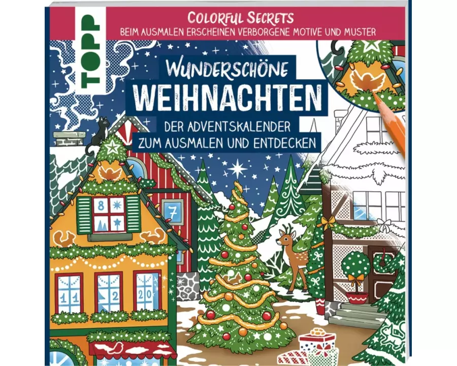 Colorful Secrets - Wunderschöne Weihnachten (Ausmalen auf Zauberpapier)