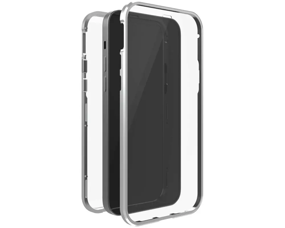 Black Rock Back Cover 360° Glass iPhone 14 Plus , Silber