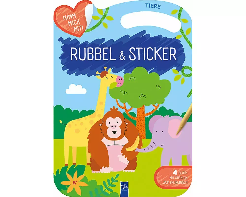 Rubbel & Sticker - Tiere