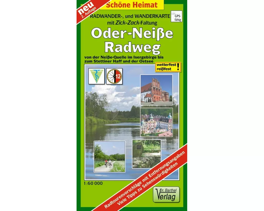 Radwander- und Wanderkarte Oder-Neiße-Radweg