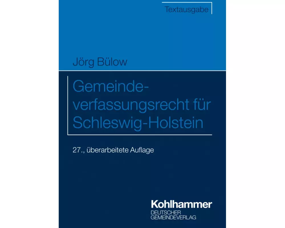 Gemeindeverfassungsrecht für Schleswig-Holstein