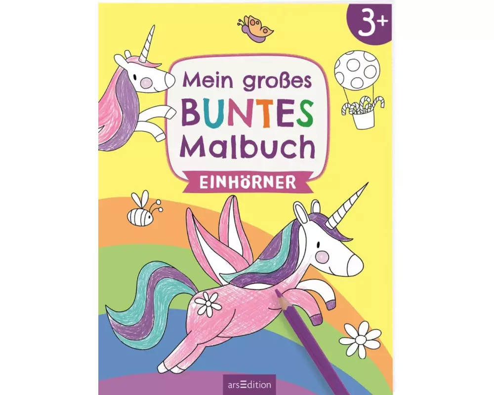 Mein großes buntes Malbuch – Einhörner