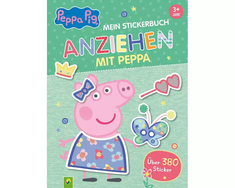 Peppa Pig Mein Stickerbuch Anziehen mit Peppa