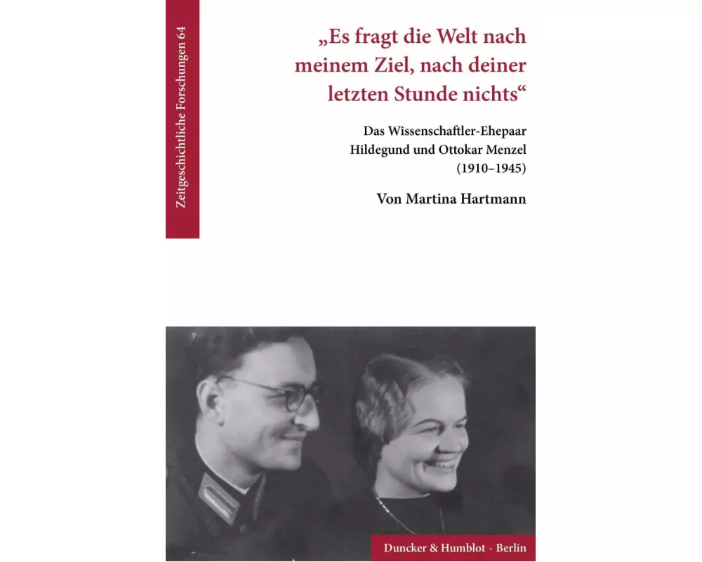 "Es fragt die Welt nach meinem Ziel, nach deiner letzten Stunde nichts"