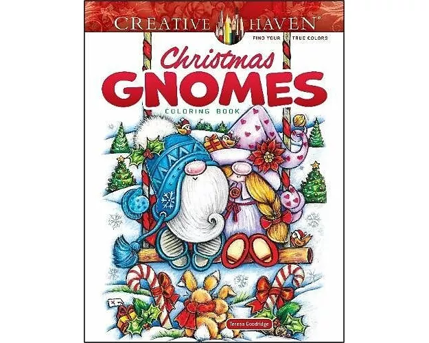 Creative Haven Christmas Gnomes Coloring Book