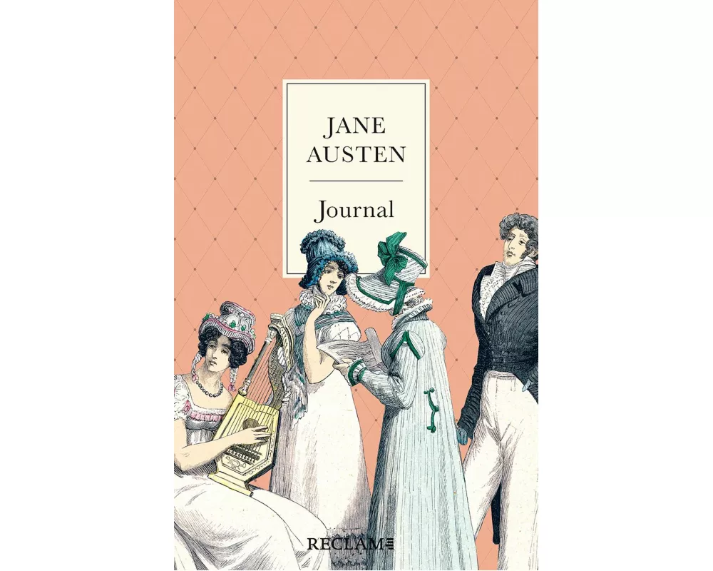 Jane Austen Journal | Hochwertiges Notizbuch mit Fadenheftung, Lesebändchen und Verschlussgummi | Mit Illustrationen und Zitaten aus ihren beliebteste