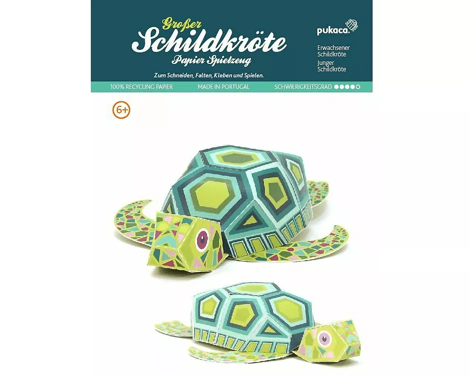 Papierspielzeug. Maxi Schildkröten