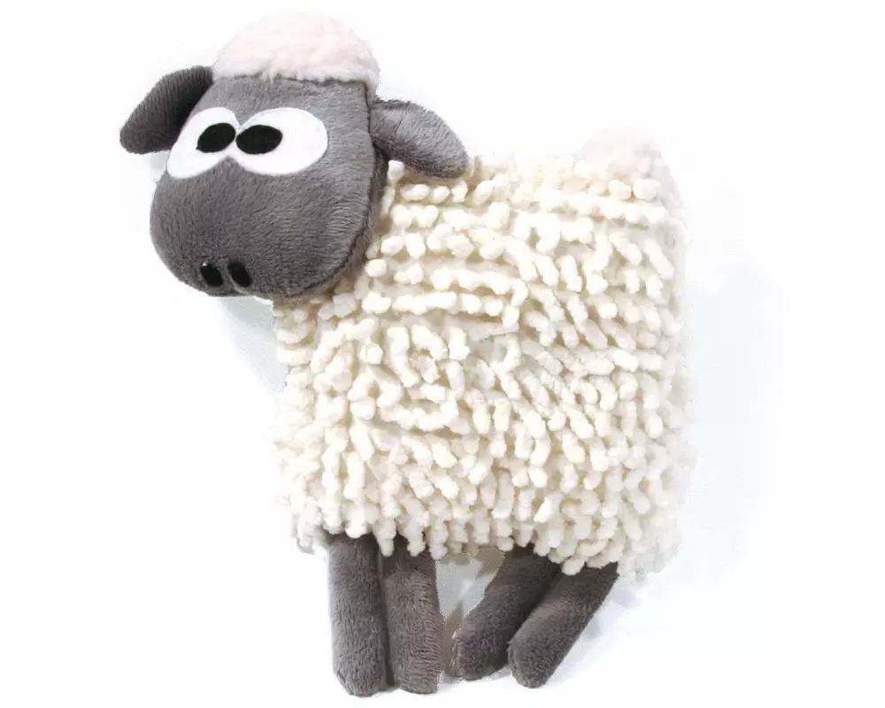 SwissPet Hunde-Spielzeug Sheepy, 18 cm, Weiss