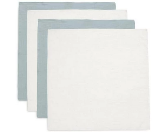 Jollein Mulltuch Hydrophil 4er, 70 x 70 cm, Sea Green/Ivory