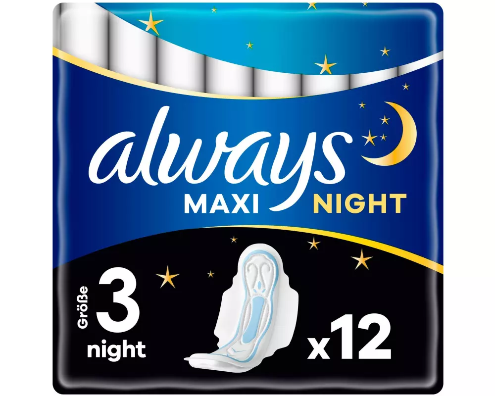 Always Binde mit Flügeln Maxi Night 12 Stück