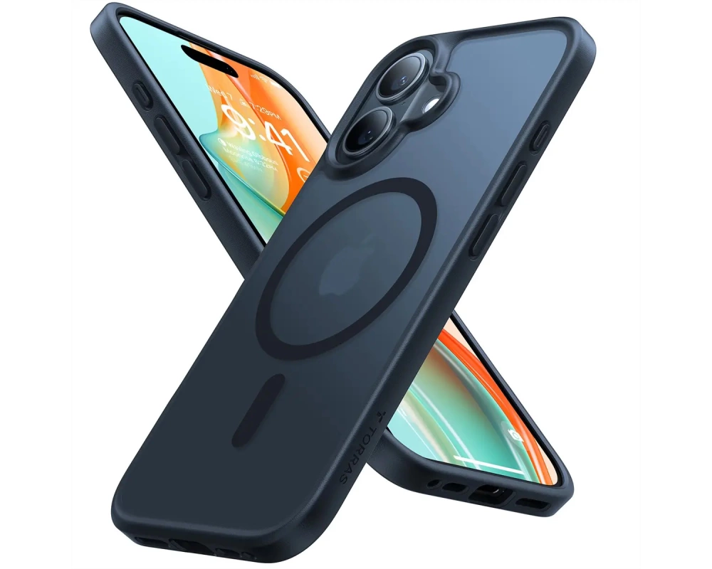 Torras Guardian Schutzhülle, iPhone 16, MagSafe, schwarz