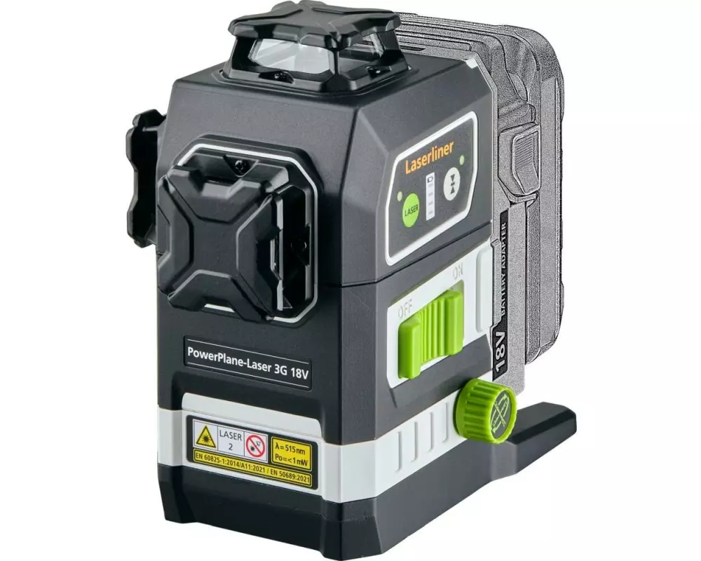 Laserliner Laser-Distanzmesser PowerPlane-Laser 3G 18V Set 60 m