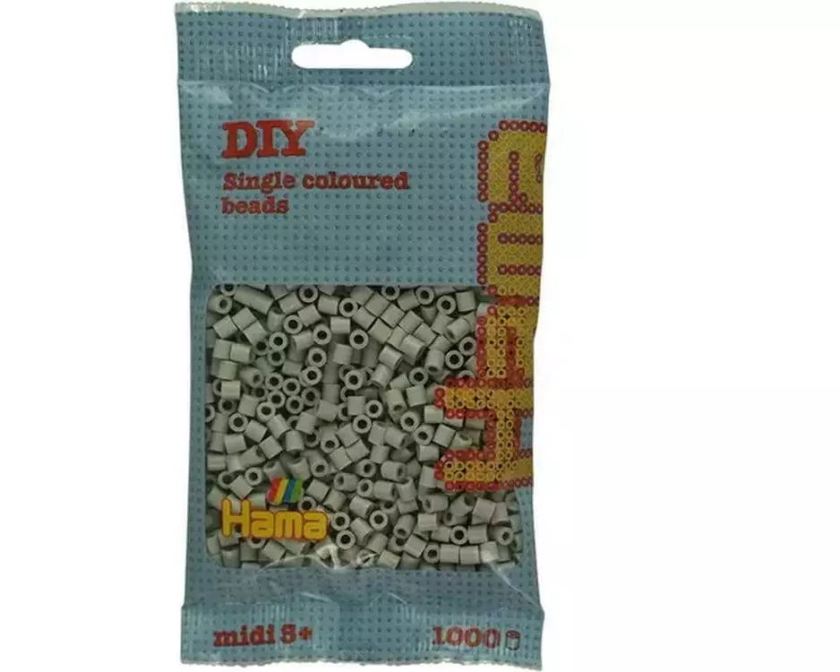 Hama Bügelperlen Midi Kieselgrau, 1000 Stück