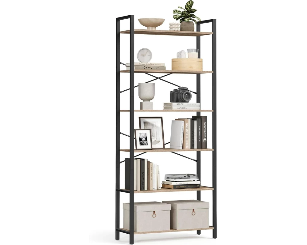 VASAGLE Bücherregal Schwarz