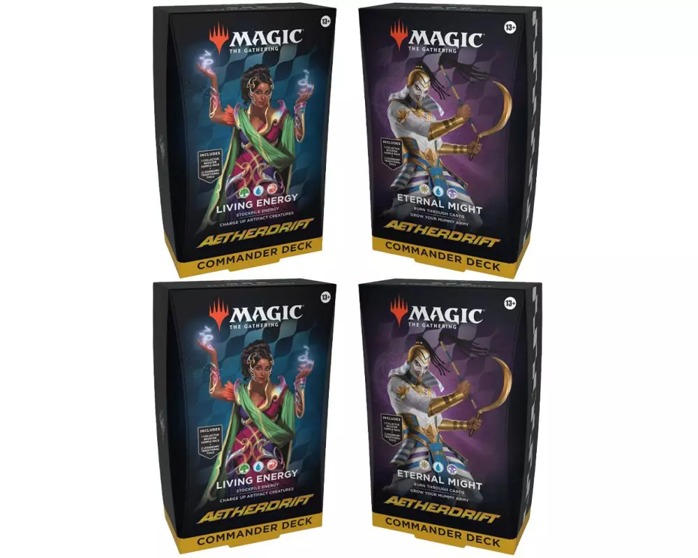 Magic: The Gathering MTG Aetherdrift Commander-Decks Display -EN-