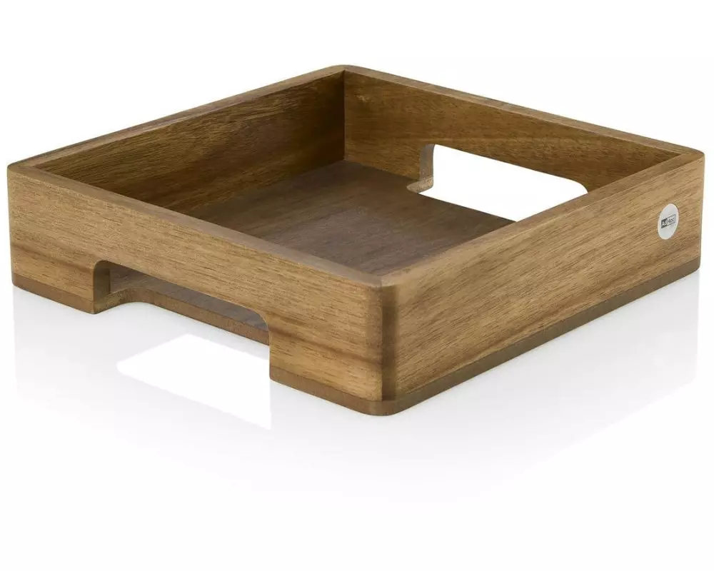 AdHoc Serviertablett Serve Square 25 x 25 cm, Walnuss