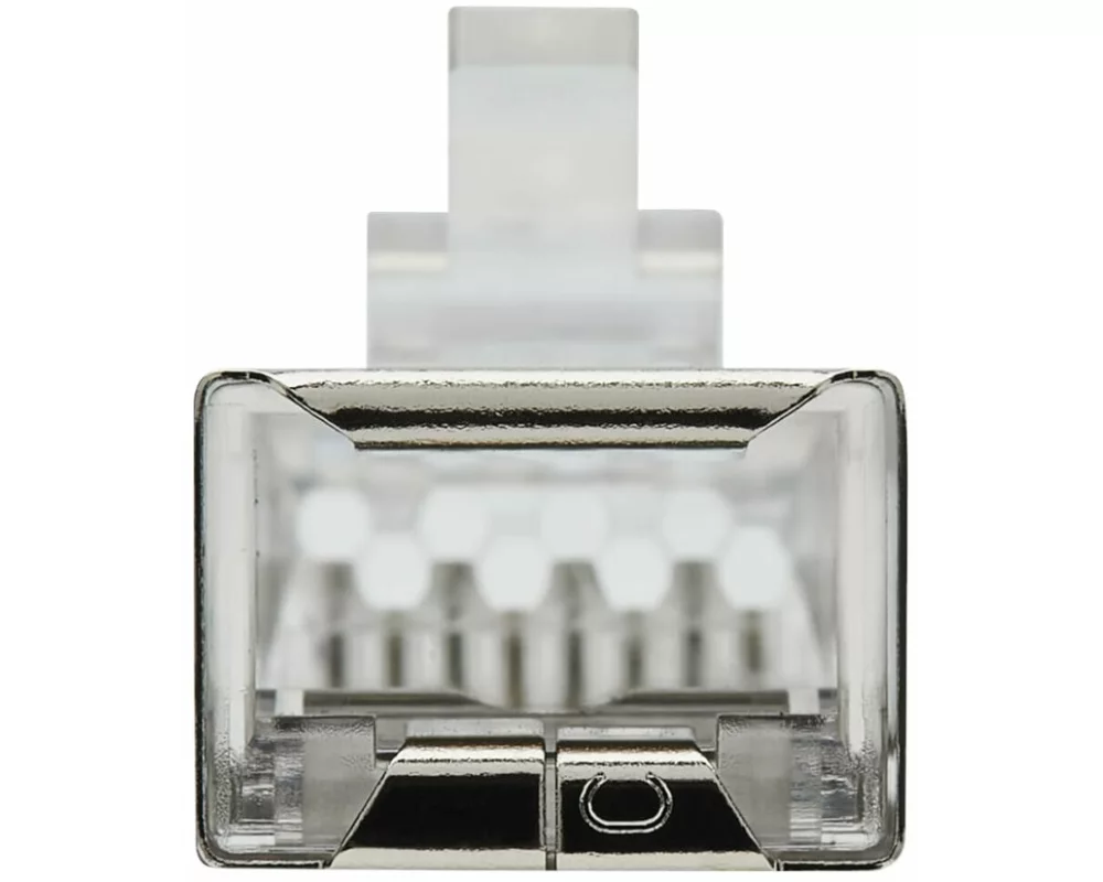 EATON TRIPPLITE Cat6 RJ45, Pass-Through, FTP Modular Plug, 50 Pack