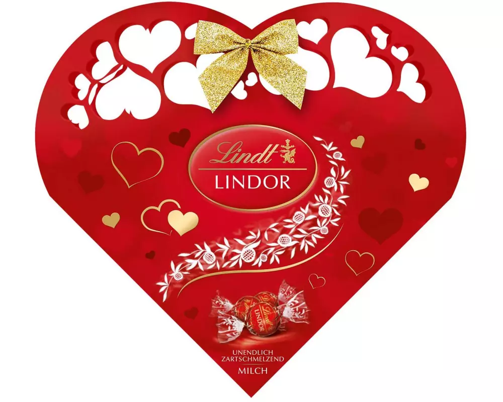 Lindt Pralinen Lindor Milch Herz 112 g