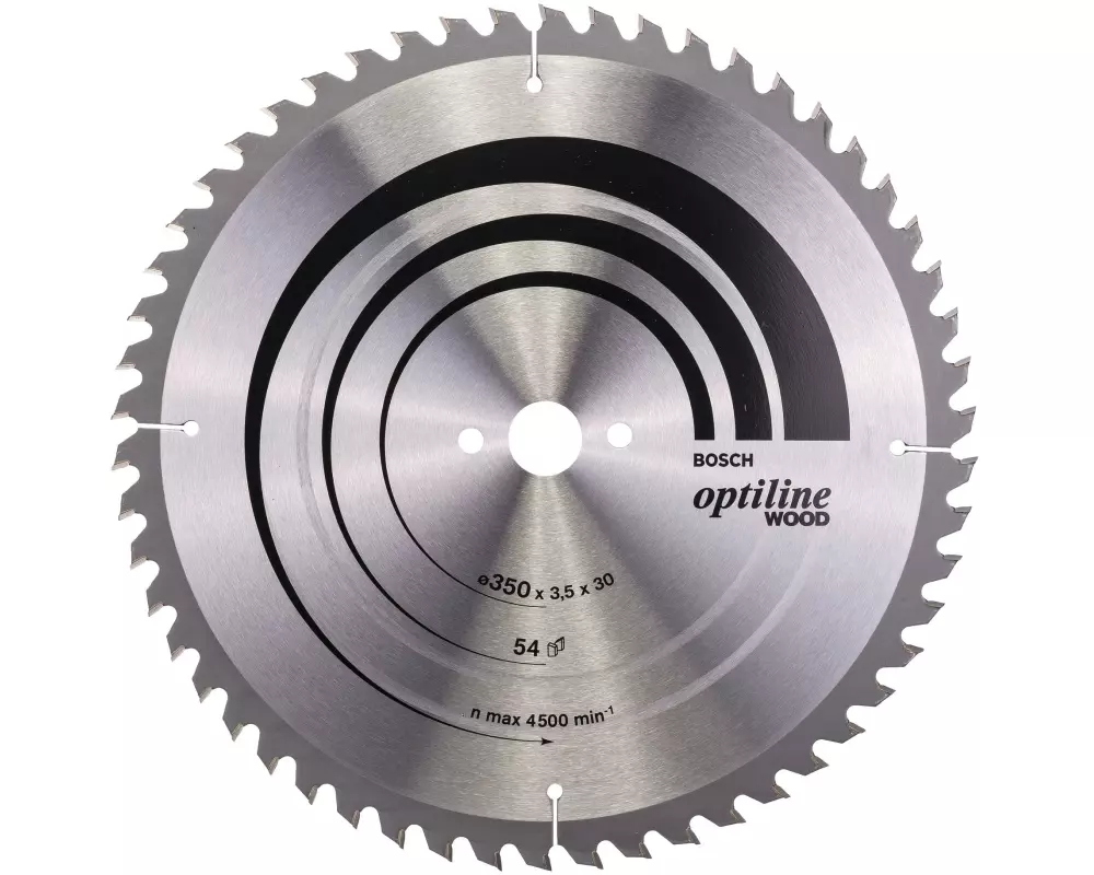 Bosch Professional Kreissägeblatt Optiline Wood, 350 x 30 x 3.5 mm, Z 54