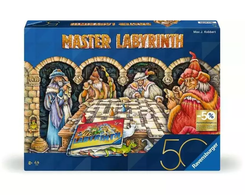 Ravensburger Familienspiel Master Labyrinth - 50 Jahre blaues Dreieck