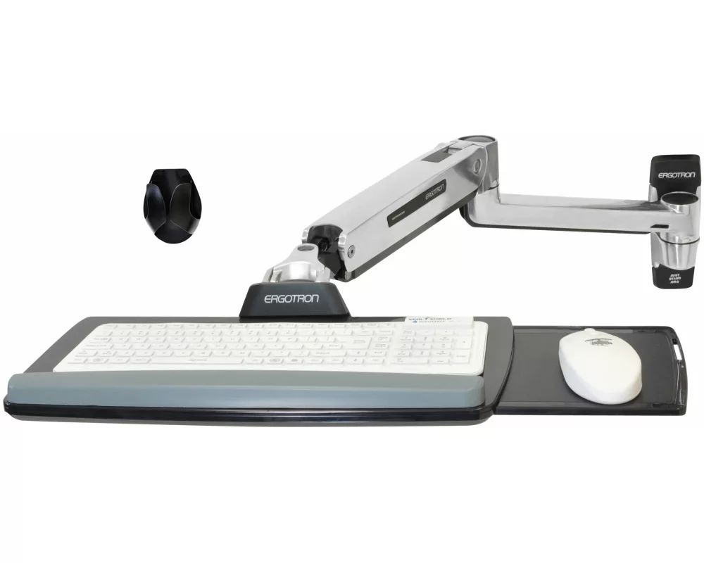 ERGOTRON wall mount, LX, Keyboard arm, adjustable 51cm, extend 107cm, lift