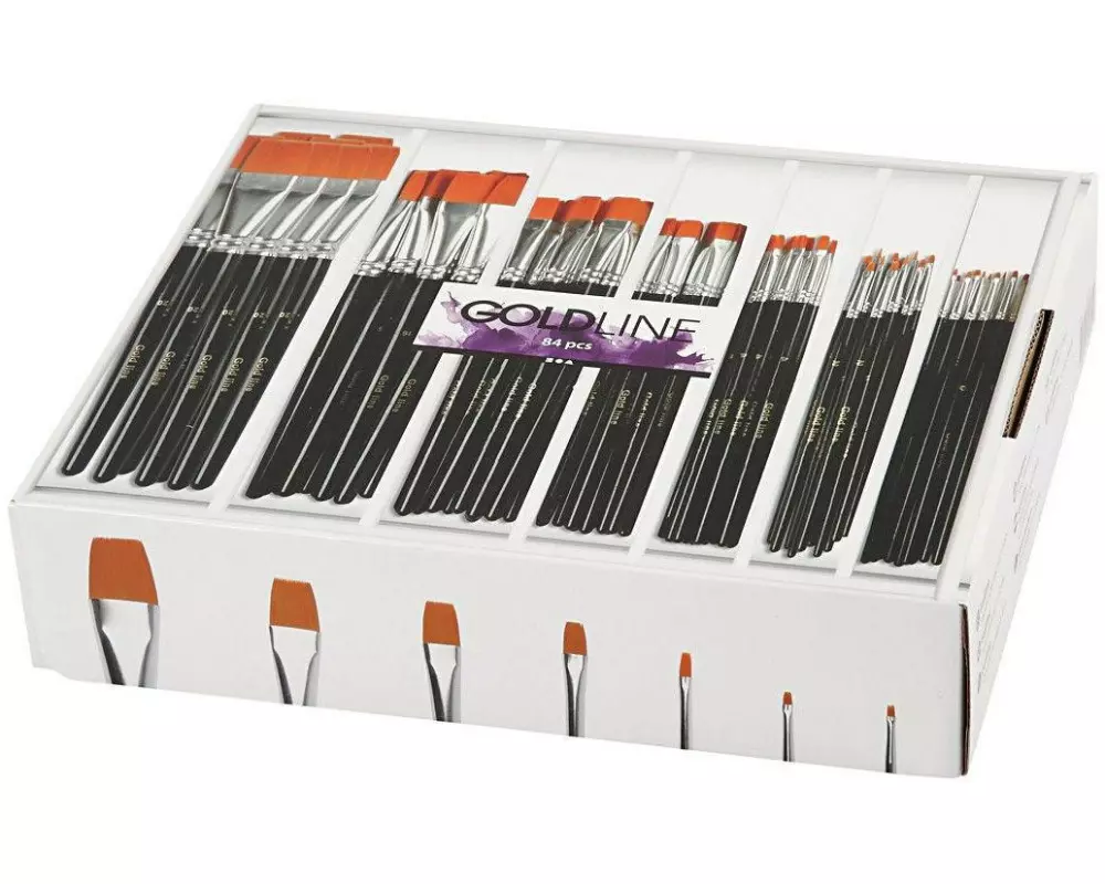 Creativ Company Nylonhaarpinsel Nylonhaar 84 Stück